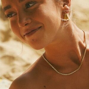 Louise Carter Monaco Tennis Necklace - Gold